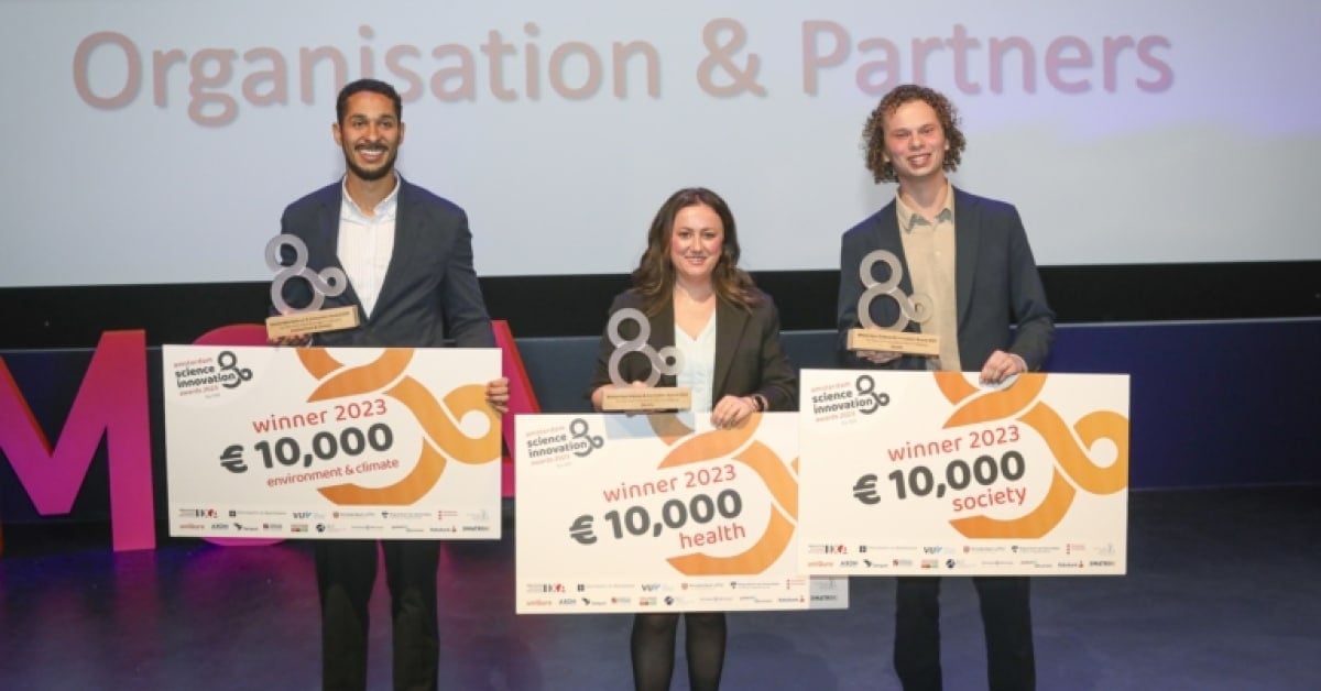 Meet the winners of the Amsterdam Science & Innovation Award 2023