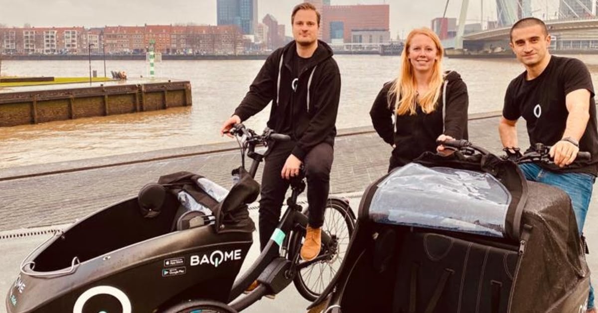 Amsterdam-based mobility startup BAQME launches its shared e-box bikes in Rotterdam