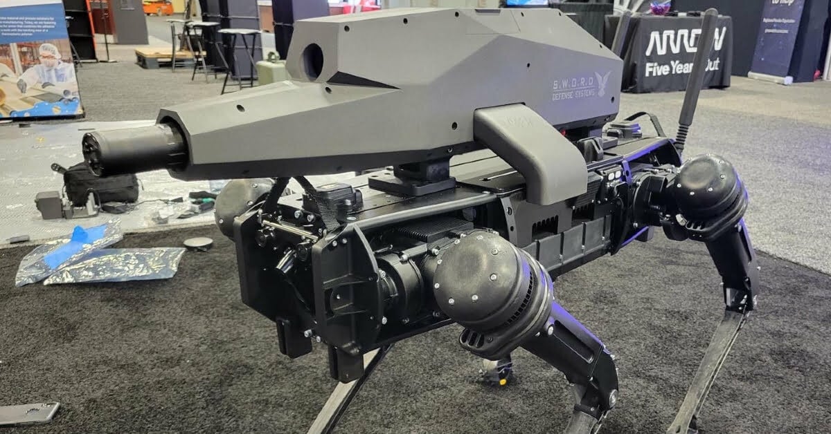 Guns on robot dogs! Ghost Robotics' four-legged robot gets sniper rifle for unmanned warfare: Check it out