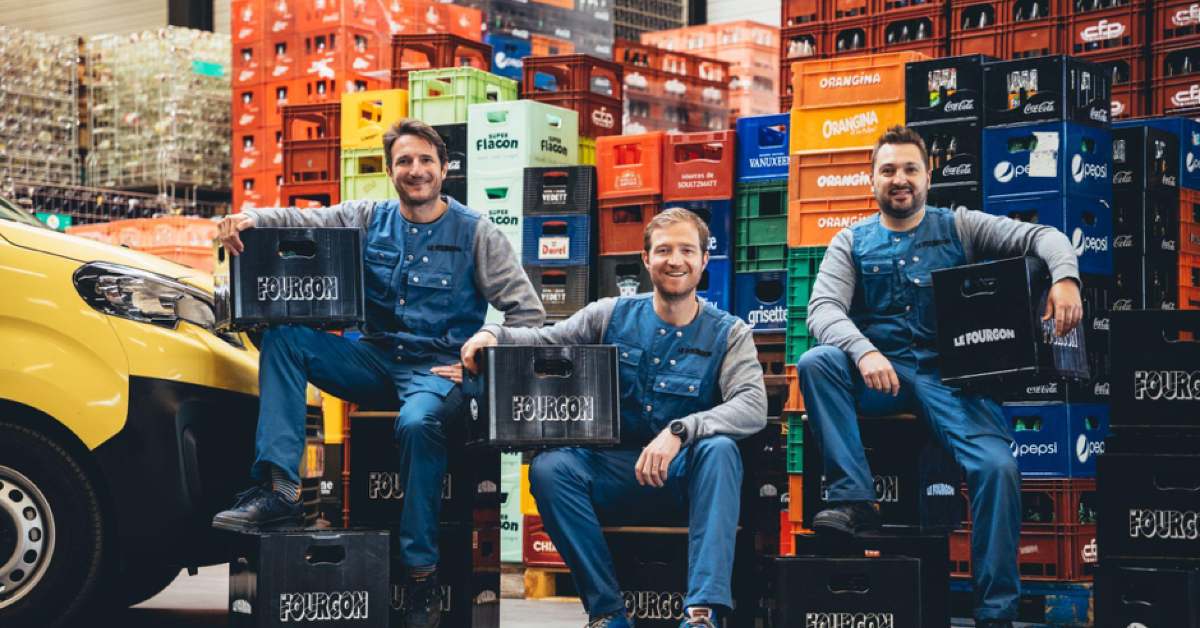 France-based Le Fourgon raises €10M to rehabilitate the use of returnable glass bottles, containers