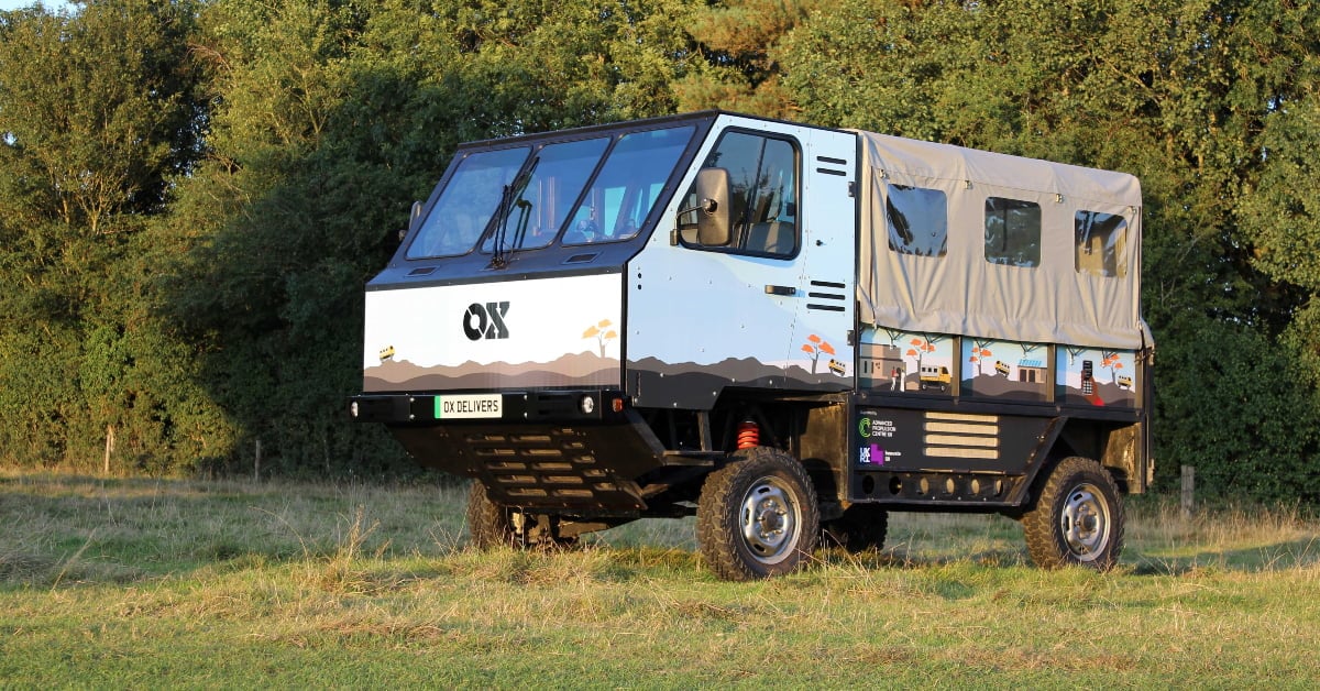 UK’s OX Delivers bags €10M grant to develop OX electric truck for rough terrains