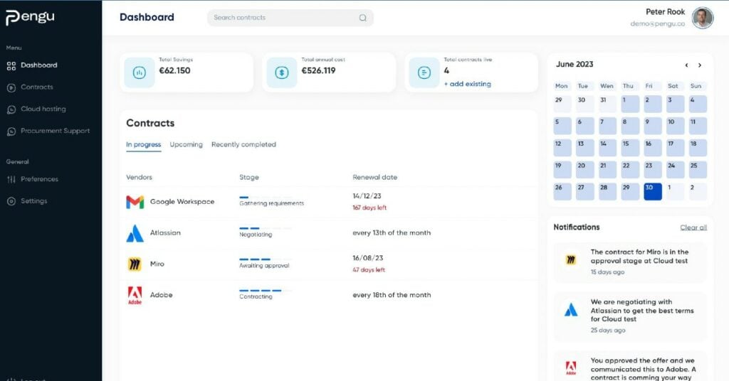 Pengu Dashboard