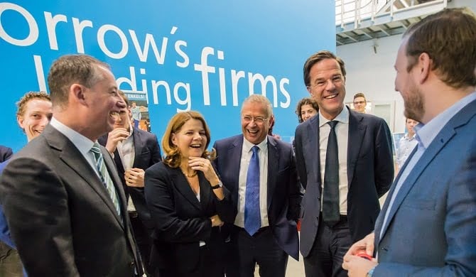 PM parties it up with YES!Delft startups