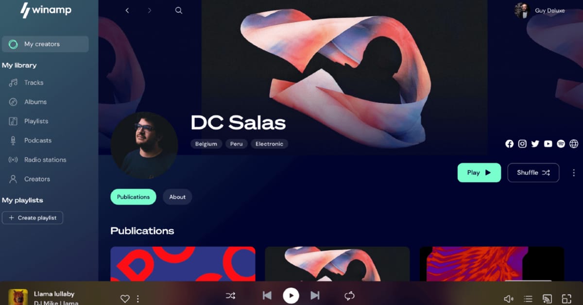 From music player to fan empowerment: Winamp launches new player to help artists sell directly to fans