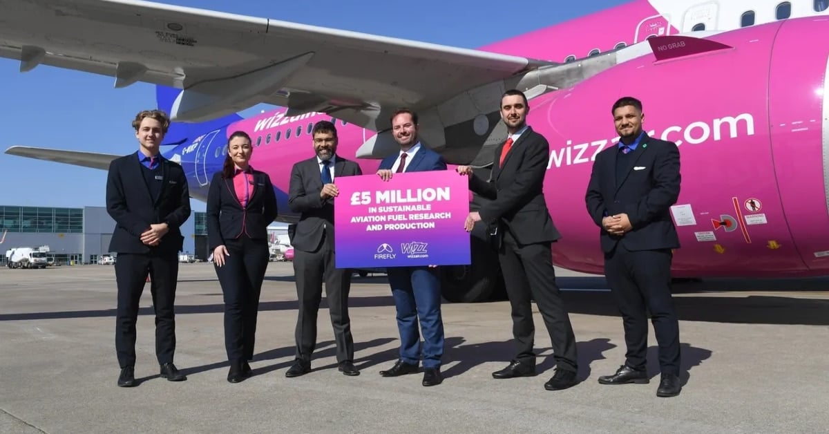 European low-cost airline Wizz Air invests €5.6M in sustainable aviation fuel company Firefly