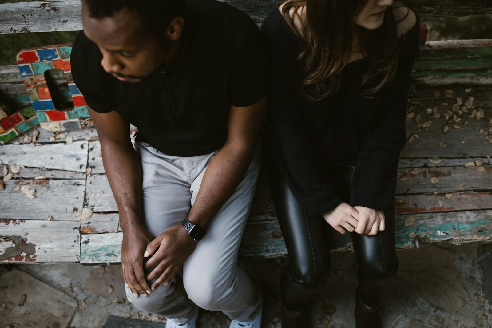 two people quiet