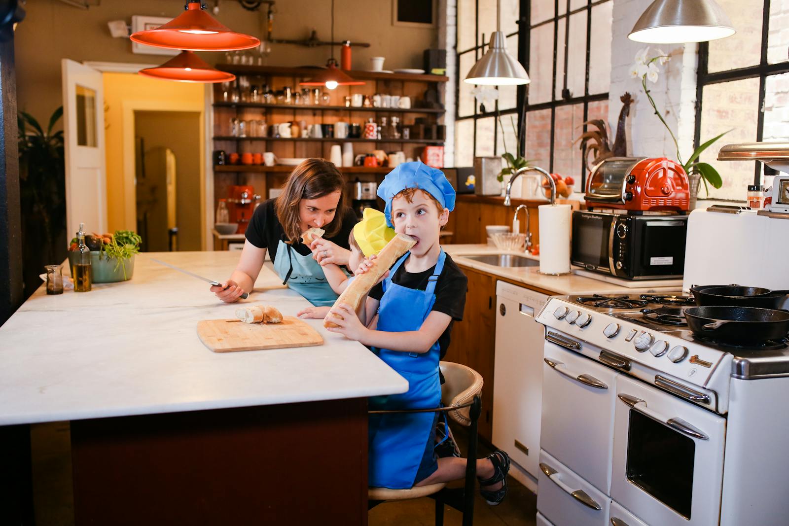 vintage family kitchen