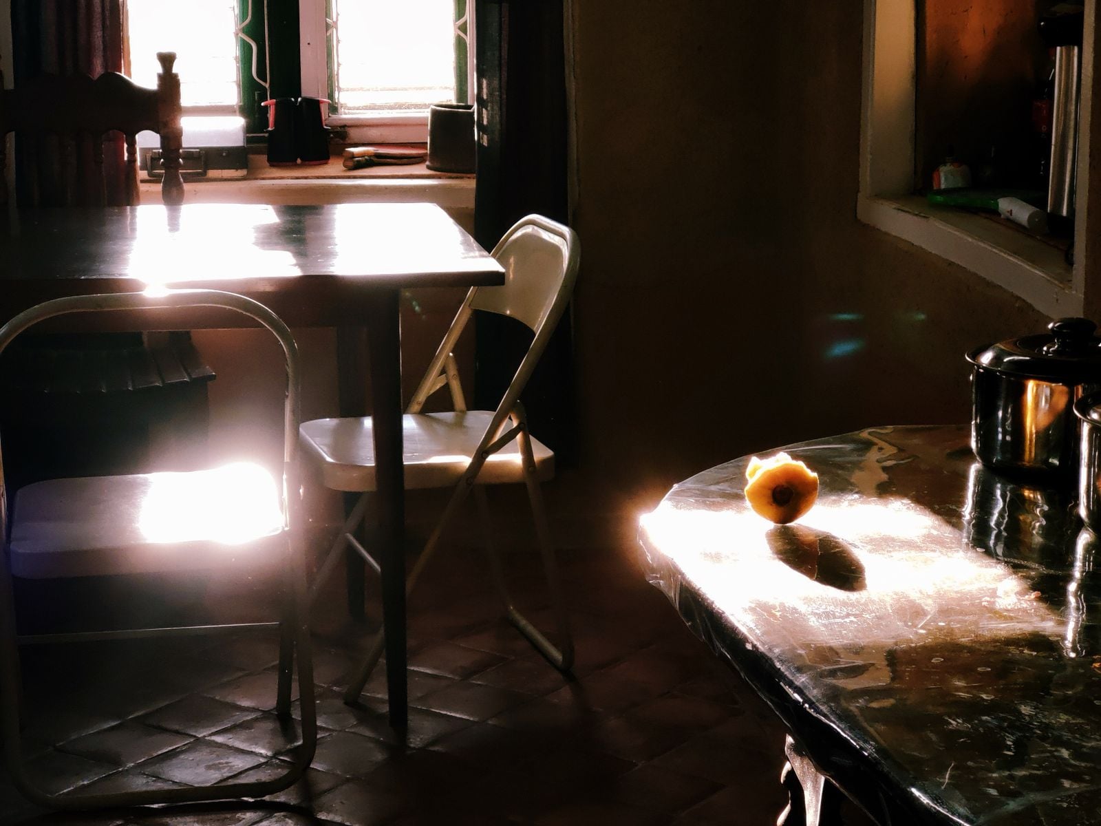 empty saturday morning kitchen