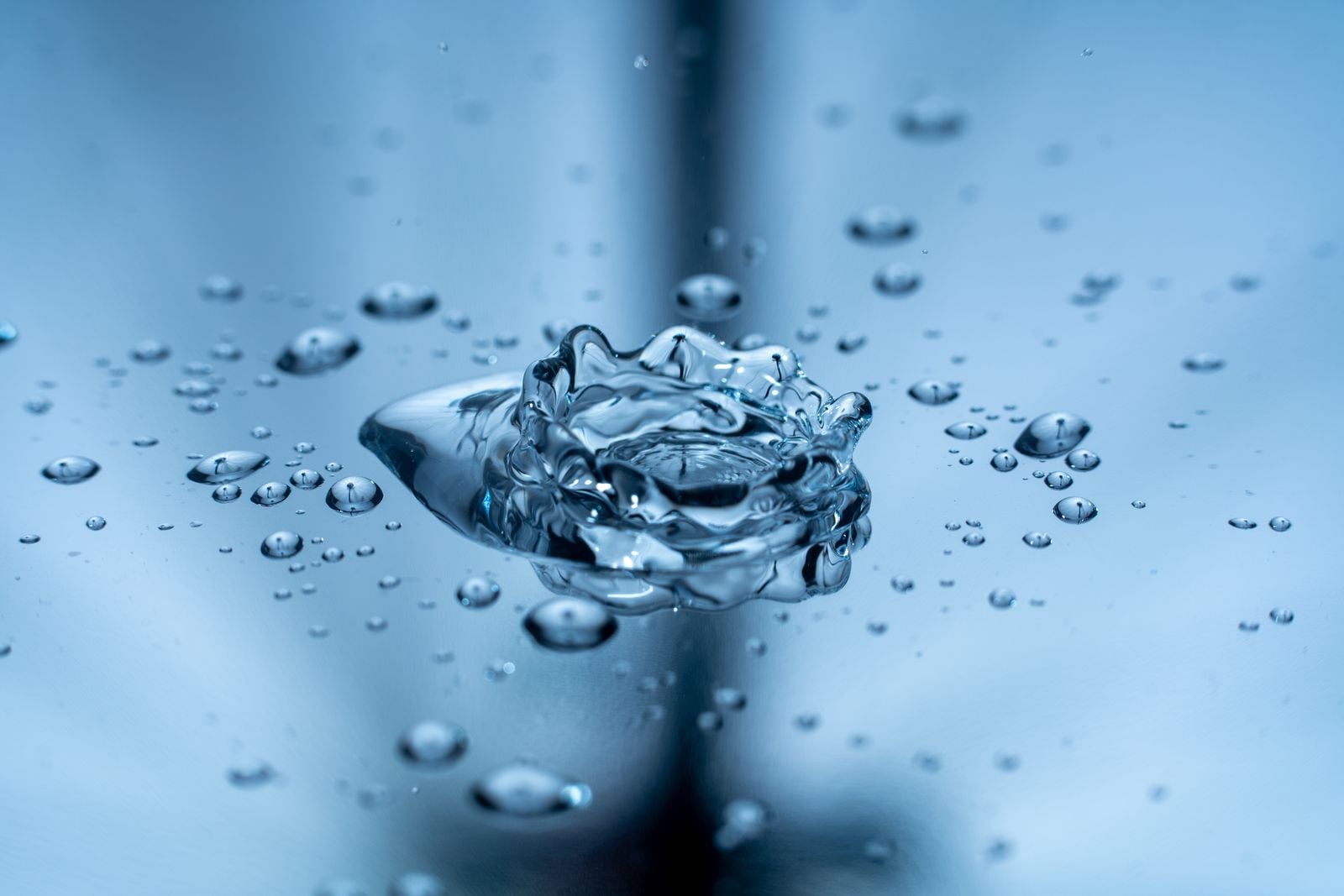 water droplets microscope