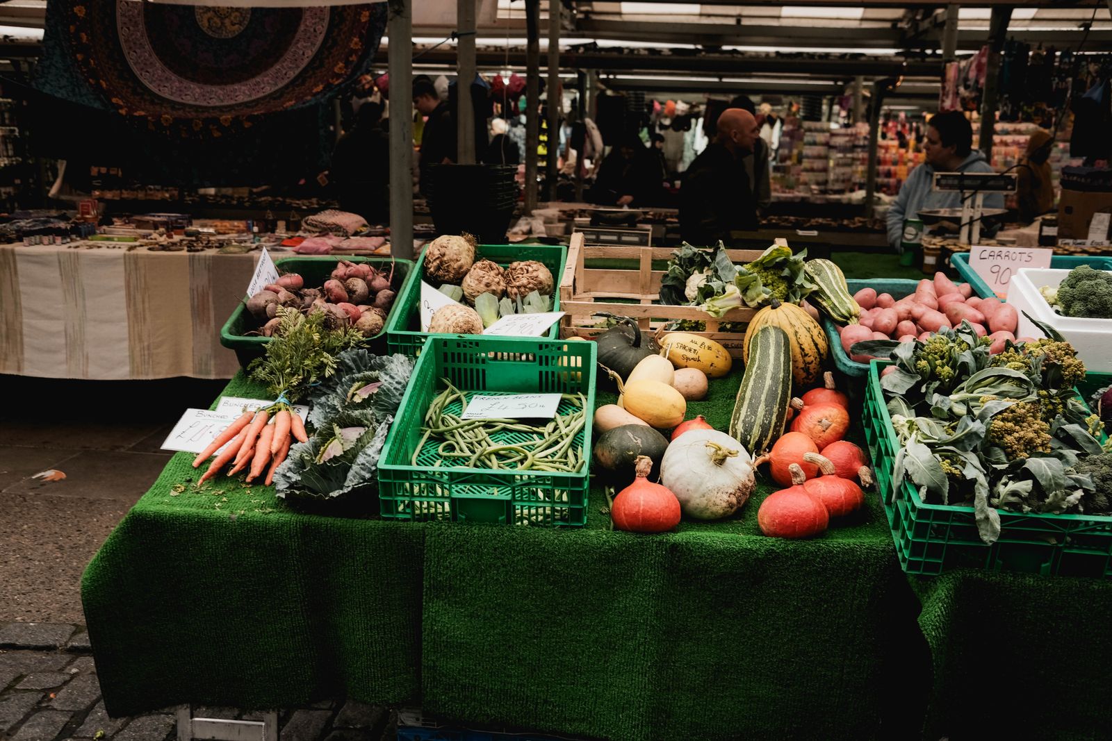 colorful vegetables market