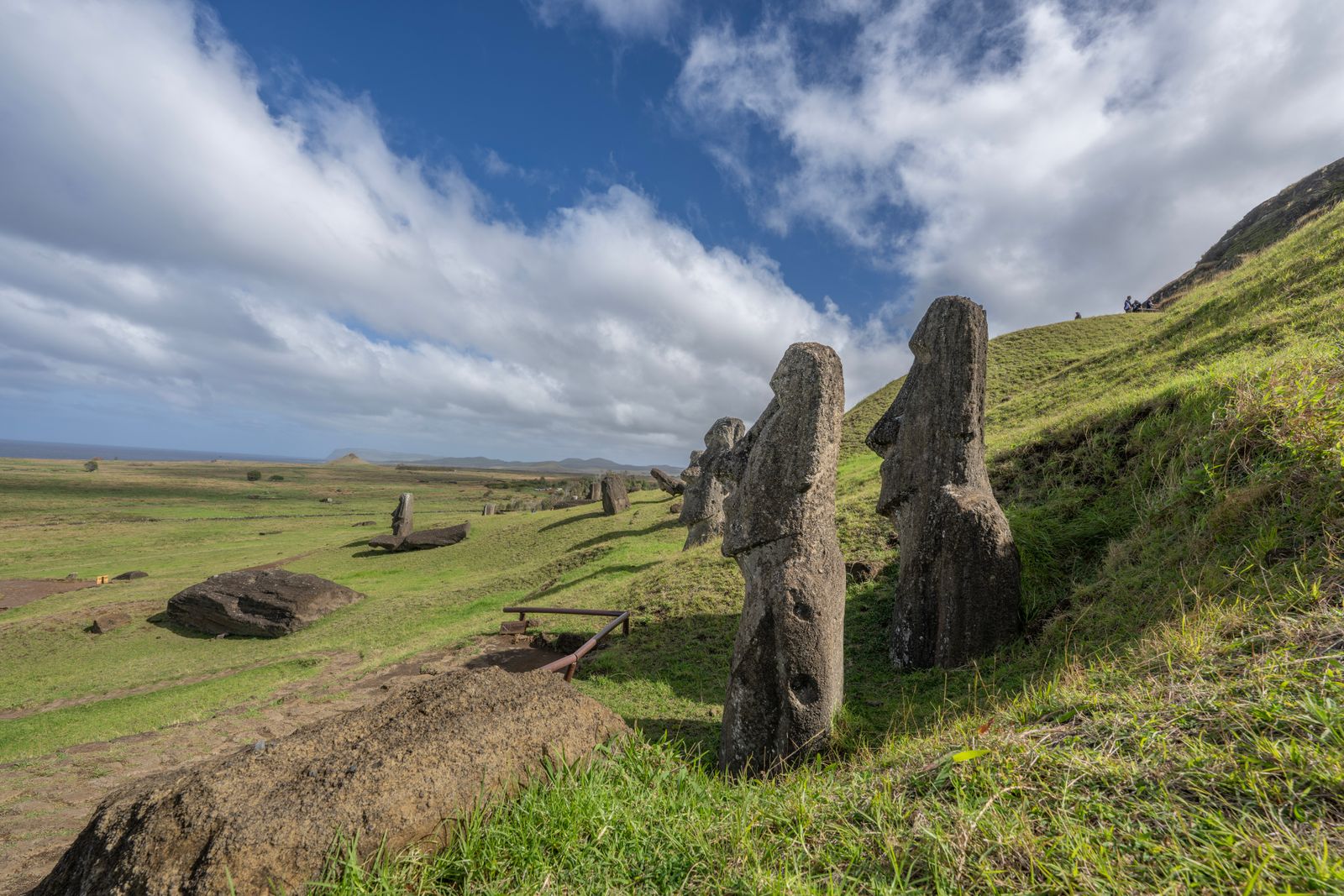 Easter Island moai coastline